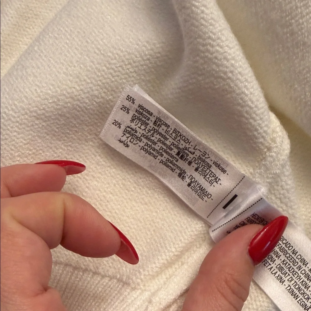 Zara Cream Cropped Knit Cardigan - Picture 7 of 7